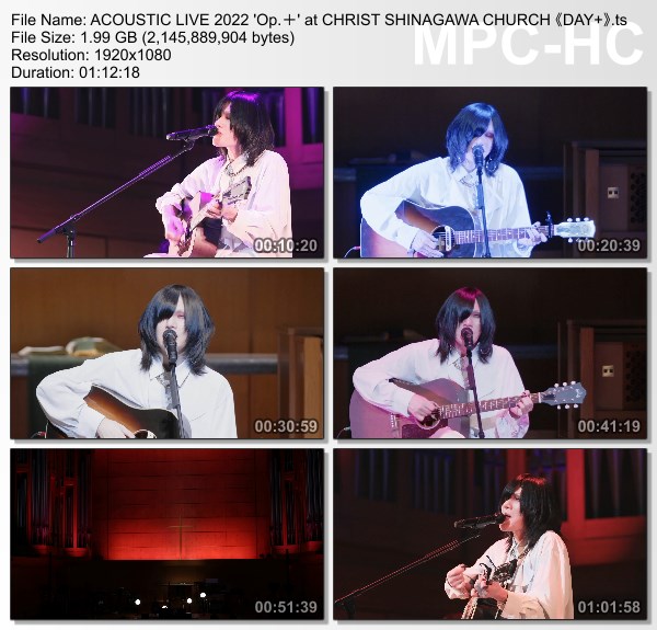 [TV-Variety] 有村竜太朗 – ACOUSTIC LIVE 2022 “Op.+” at CHRIST SHINAGAWA CHURCH (2021.02.14)