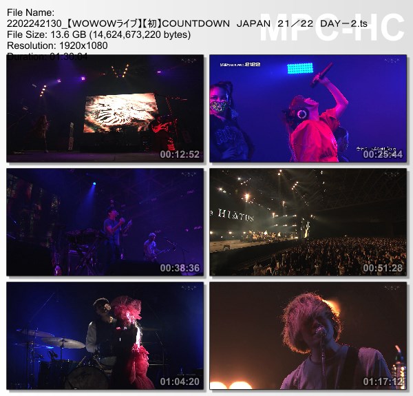 [TV-Variety] COUNTDOWN JAPAN 21/22 DAY-2 (WOWOW Live 2022.02.24)