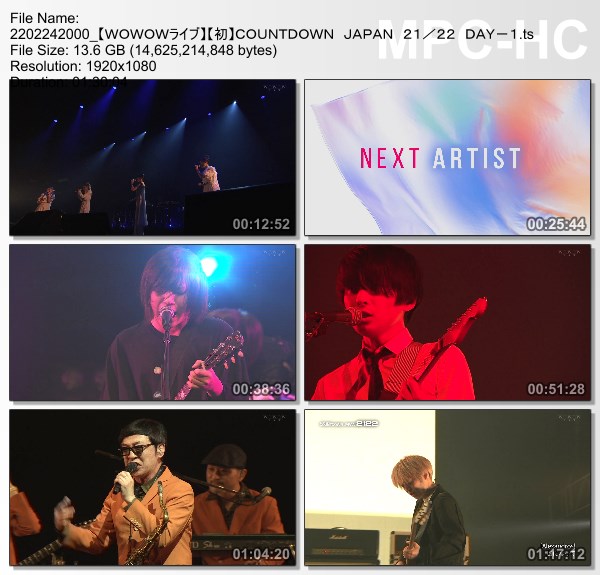 [TV-Variety] COUNTDOWN JAPAN 21/22 DAY-1 (WOWOW Live 2022.02.24)