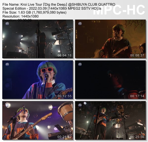 [TV-Variety] Kroi Live Tour『Dig the Deep』＠渋谷CLUB QUATTRO Special Edition (SSTV 2022.03.09)