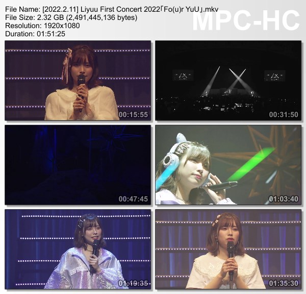 [TV-Variety] Liyuu First Concert 2022「Fo(u)r YuU」